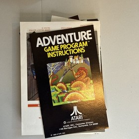 Vintage 1982 ATARI 2600 Games Instruction Insert Lot Donkey Long Pitfall PAC-man