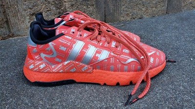 Adidas Nite Jogger FV3621 Scotchlite Hi-Res Red 3M Logo Shoes Mens Size 11