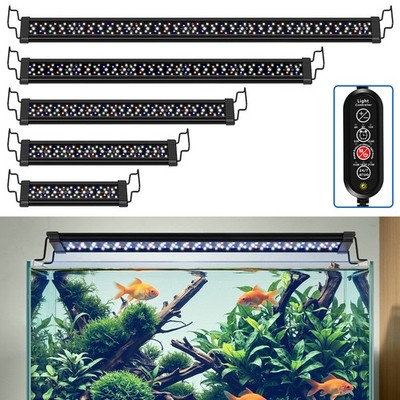 LED aquarium 12W-36W Dimmable Fish tank Lights Remote control IP66 RGB