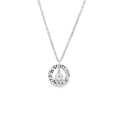 PT950 Platinum Three-Dimensional Ring-Shaped Planet Necklace BJY0006