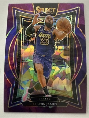 2024-25 Panini Select - Concourse LeBron James #54 purple Cracked