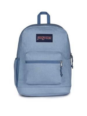JanSport Cross Town Plus Remix 17  Backpack 15  Laptop Sleeve Light Blue-NEW
