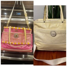 Customize Coach Pink And Yellow Diaper Bag Weekender Shoulder Bag
