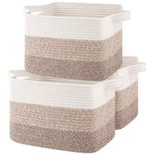 OIASKET Storage Baskets for Organizing, Woven Baskets for Shelves, Rectangle