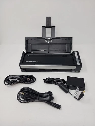 Fujitsu ScanSnap S1300 Pass-Through Scanner W/POWER CORD & USB BUNDLE *TESTED*