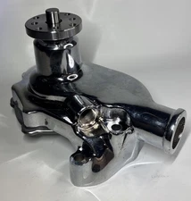 Small Block Chvy Aluminum Water Pump Short SBC 283 305 350 Hgh Vlum (No Gasket)