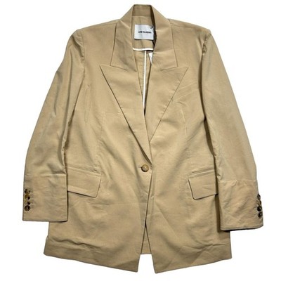 LOW CLASSIC Raw Edge Point Einreiher Neutral Blazer XS NEU UVP 380