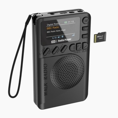 Pocket Mini DAB/DAB+ Digital FM Radio LCD Display Good Sound Speaker Long Life