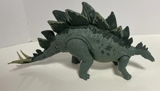 Jurassic World Action Attack Stegosaurus Action Figure Dinosaur 2017 Mattel 14  