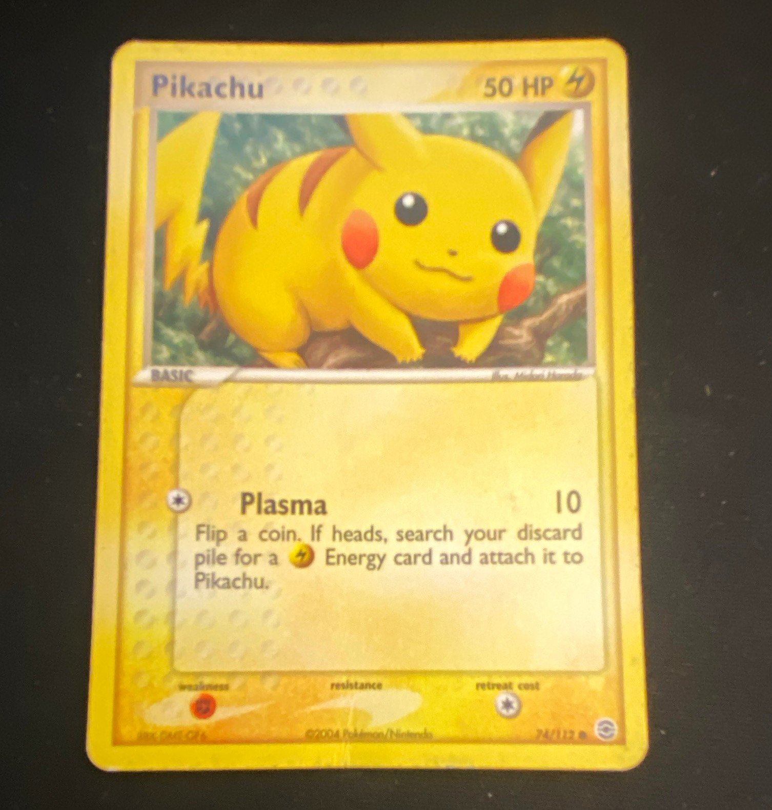 Pokemon TCG Pikachu 74/112 FireRed & LeafGreen Common MP