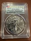 2020-P American Silver Eagle PCGS MS70 Emergency First Day Of Issue FDOI ASE