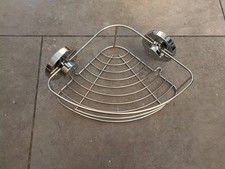 Chrome Corner Bathroom Shelf / Basket