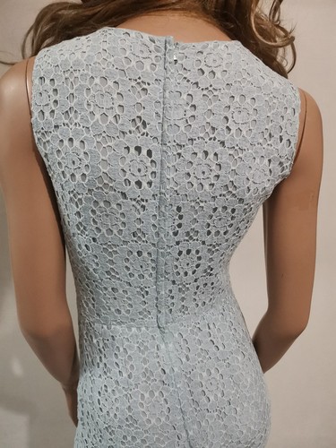 AUTENTICO abito Dolce&Gabbana blu cielo pizzo IT 42 - Foto 9 di 19