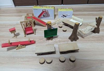 Sylvanian Families Early Playground Slide School Bench Collectible 15+