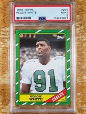 1986 Topps - Reggie White RC #275 - PSA 9 MINT