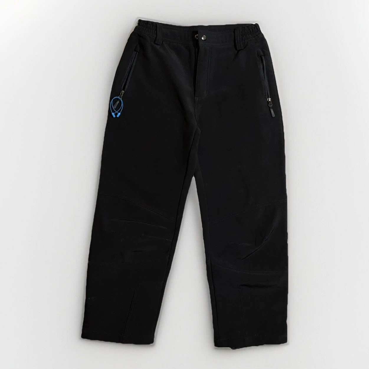 Magellan Outdoors Soft Shell Fleece Ski/Snow Winter Snap Pants Black Large 14-16