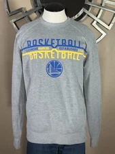 UNK Golden State Warriors NBA  Crew Neck GRAY Sweater Men's Small With Pockets