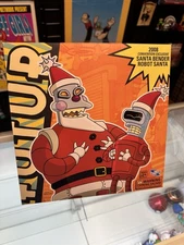 Futurama SDCC Exclusive Robot Santa & Bender 2008 Toynami Action Figure Toy Set