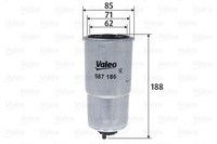 Kraftstofffilter Valeo 587186 Anschraubfilter FüR Santa FÉ Trajet Hyundai SM 1
