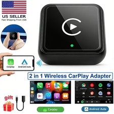 Wireless CarPlay Adapter For iPhone Android Auto Wireless Dongle Plug  Play NEW