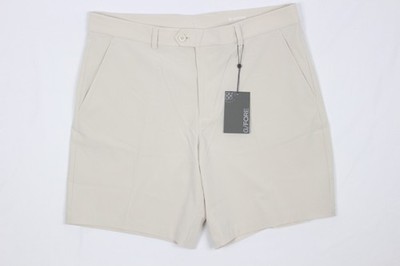 G/Fore Men's Maverick 4-Way Stretch Golf Shorts 36 x 8'' Inseam Stone
