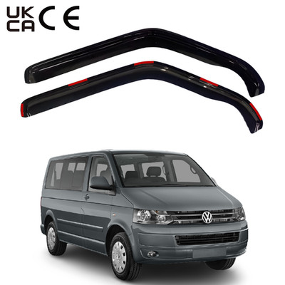 2X VW Transporter T4 Caravelle MK4 1990-2003 Wind Deflectors Smoke