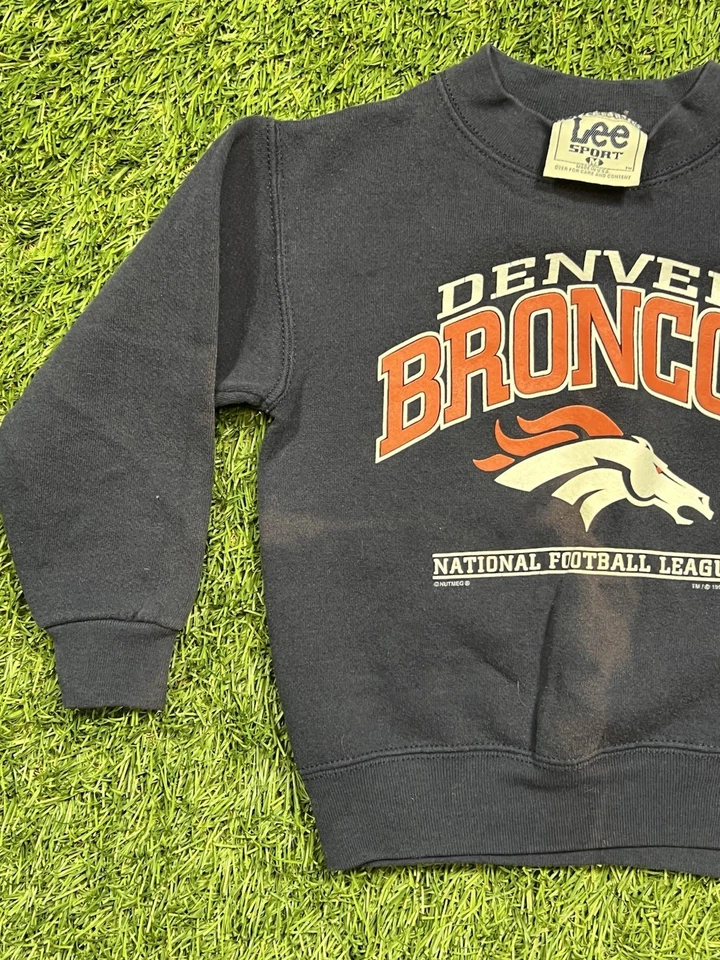 Sudadera De Colección Años 90 Denver Broncos NFL Cuello Redondo Niños Jóvenes M EE. UU. Foto 2 de 4