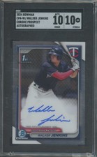 2024 Bowman Baseball Walker Jenkins #CPA-WJ Prospect Chrome Auto SGC 10
