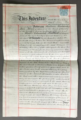 Deed of Reconveyance: William Wooldridge Rees Mogg / Walter E. Mattick  1892