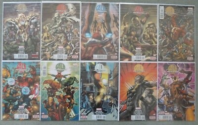AGE OF ULTRON #1-10 SET..BENDIS/HITCH..MARVEL 2013 1ST PRINT..VFN+..AVENGERS