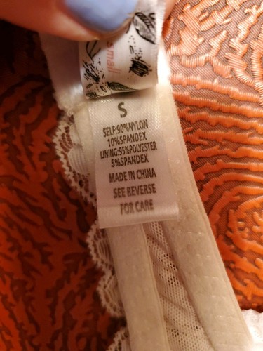 WISHLIST BRALETTE ENCAJE MARFIL TALLA PEQUEÑA (NUEVO SIN ETIQUETAS) - Imagen 7 de 7