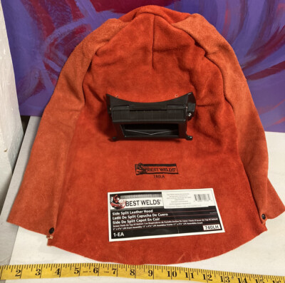 Best Welds Leather Helmet, Russet, 2'' X 4 1/4''  740LH