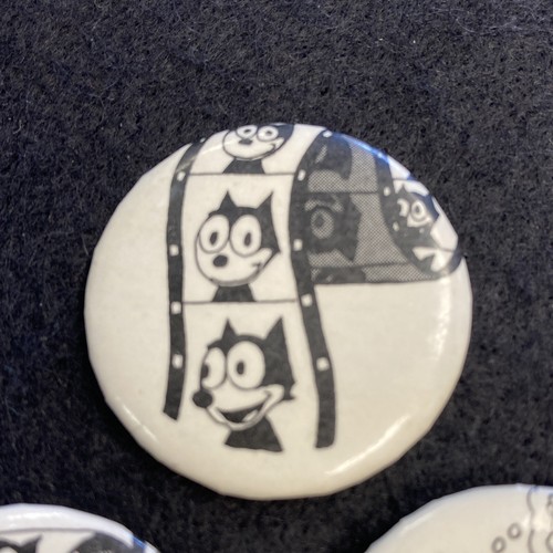 "Menge (3) Vintage Felix die Katze Knopf Pinback Pin Cartoon Comic 1 1/4"" - Bild 2 von 4