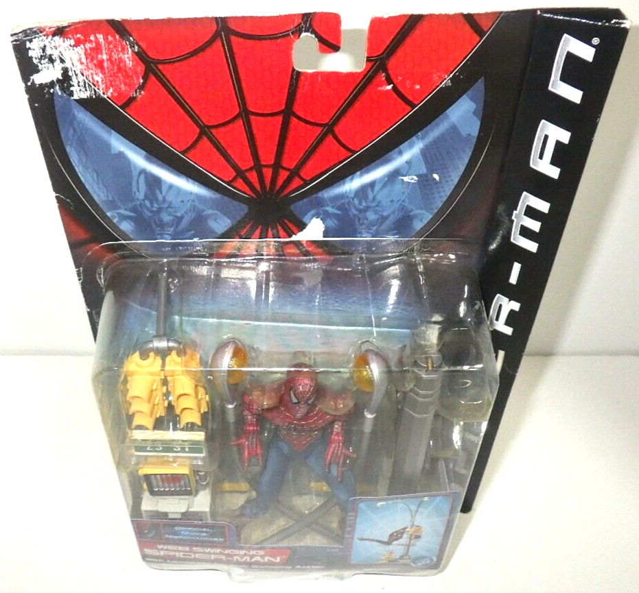 2002 Toy Biz Spider-Man Web Swinging Lamppost Series Action Figure