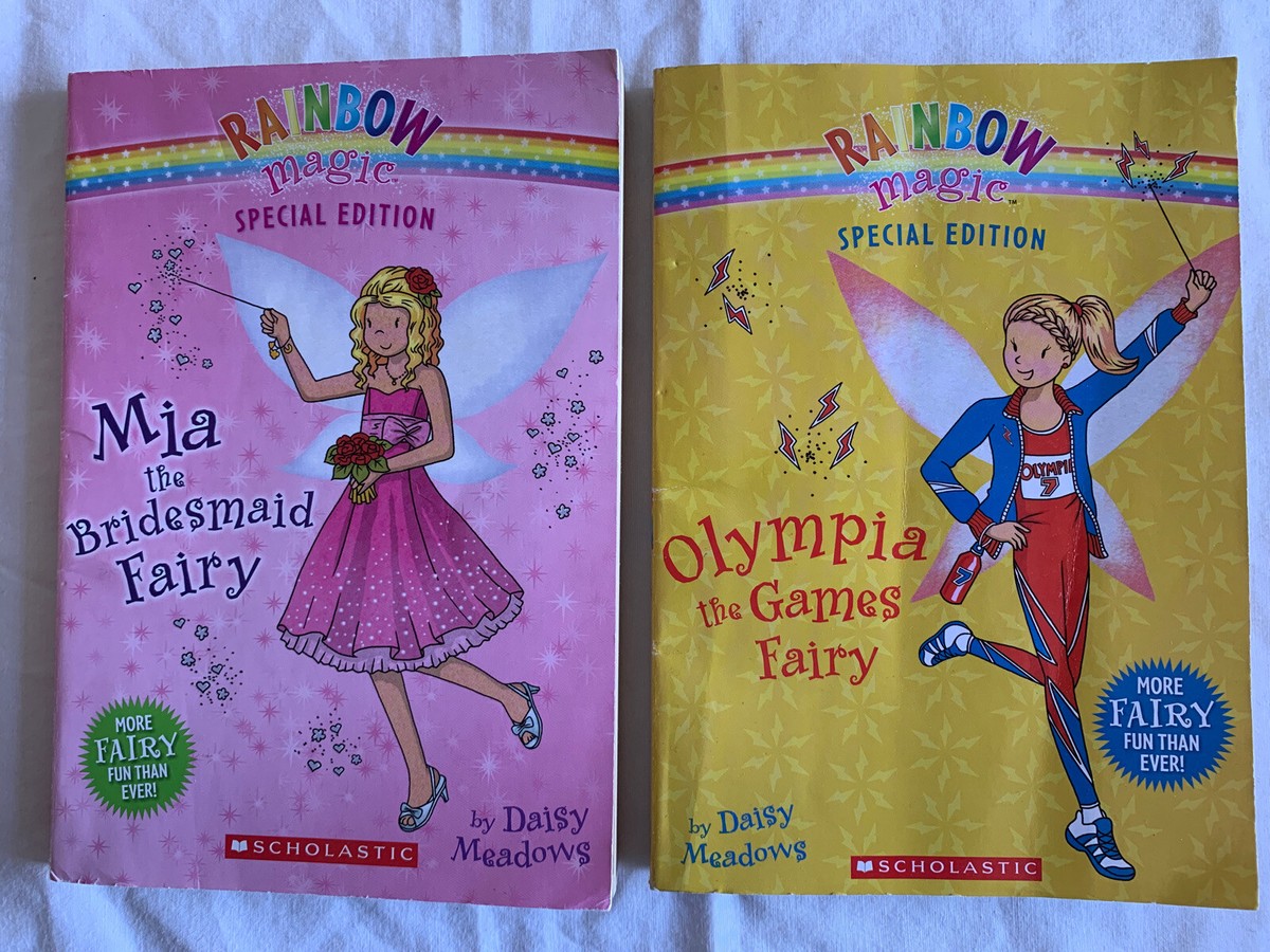 Lot Of 2 Rainbow Magic Special Edition Olympia Games Fairy Mia Bridesmaid  Fairy
