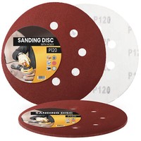5X Schleifpapier 150Mm Klett P120 Schleifscheibe SchleifbläTter Schmirgelpapier