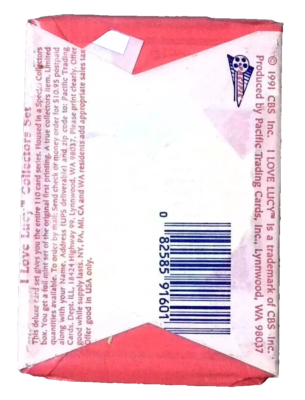 1991 Pacific I Love Lucy Trading Cards Unopened Packs. for sale