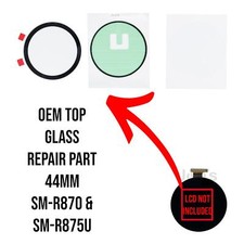 OEM Samsung Galaxy Watch Active 4 SM-R875U 44mm Top Screen Glass Replacement