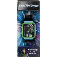 BUZZ LIGHTYEAR TOY STORY Kids Digital LCD Watch w/Flashing Light-Up Face NIB NWT