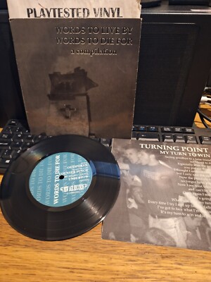 words to live by words to die for vg+ 6 TRACK HARDCORE EP UNDERTOW MOUTHPIECE