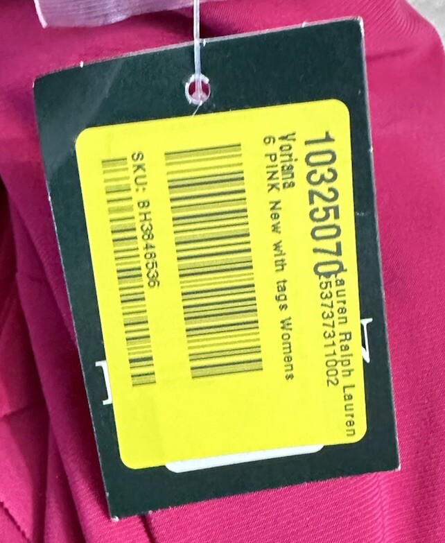 NWT Lauren Ralph Lauren LRL Womens Sleeveless Pink Dress Gown Size 6 thumbnail 9