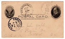 1905 Hunts Corner NY (Cortland) ONLY REPORTED Doane via Marathon to Cortland