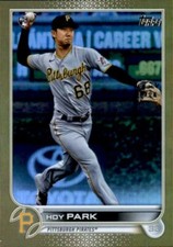 Hoy Park 2022 Topps Series 1 Gold Foil Parallel Rookie Card #184
