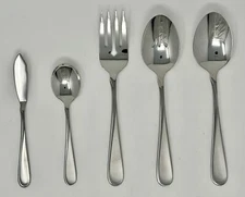Oneida Satin Flight 5 Piece Serving Set - Frosted Handle
