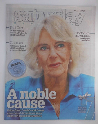 Samstagsbeilage Tagesrekord 9.11.2024 Königin Camilla's edle Sache