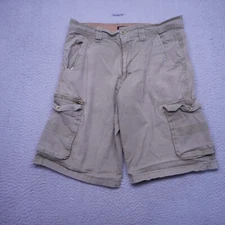Airwalk Shorts Mens 30 Olive Rip Stop Utility Cargo Pockets Stretch
