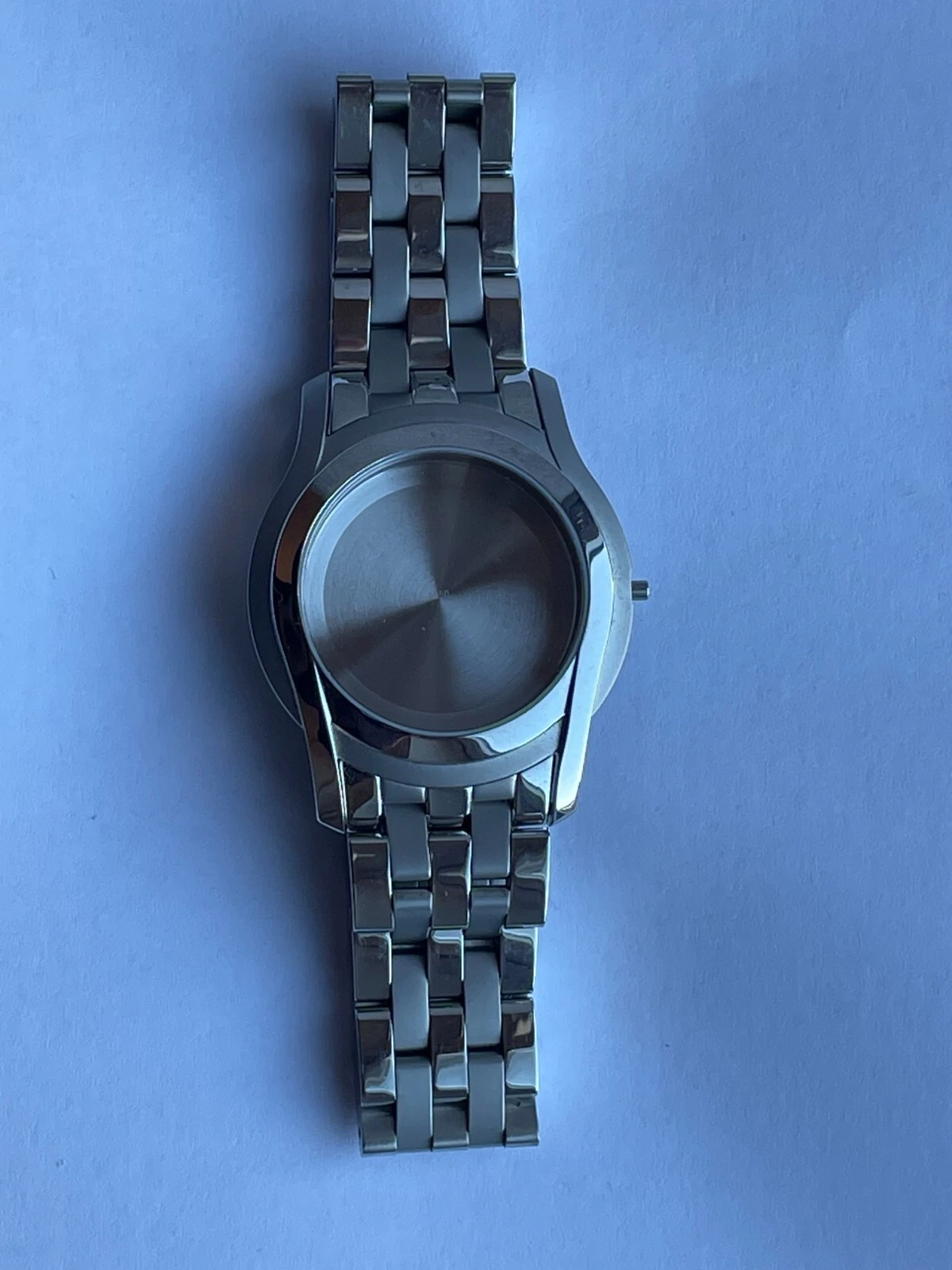 Bracelet et boîtier de montre GUCCI en acier inoxydable, réf 5500XL, neuf (A418)