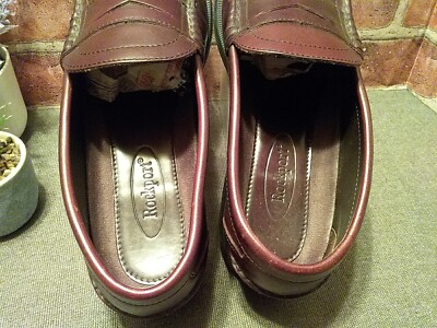 Mens Rockport Classic Leather Penny Loafers Cognac Brown  display picture 2