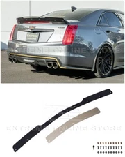 For 16-19 Cadillac CTS-V Rear Wing Smoke Tinted Wickerbill Spoiler