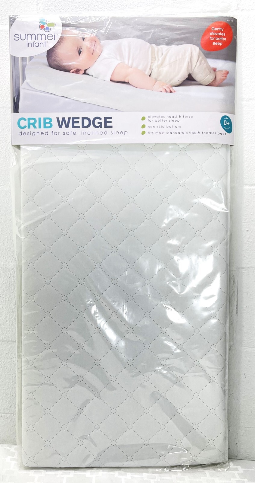 summer infant Crib Wedge 27 in x 17" x 2.5 inch safe inclined sleet pad